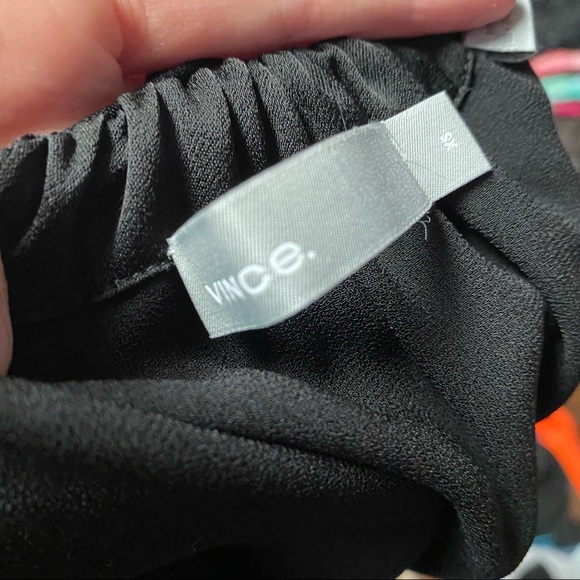 Vince. cross back basic black tank top in size XS silky material - Picture 6 of 6